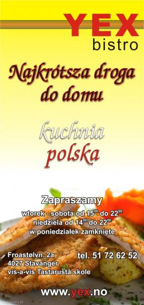 YEX BISTRO (Stavanger26), STAVANGER, Żary